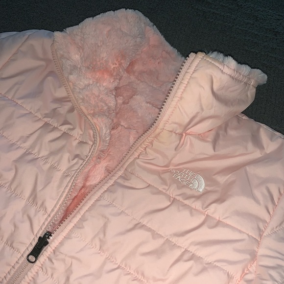 Baby Pink North Face Reversible Jacket - Picture 3 of 8